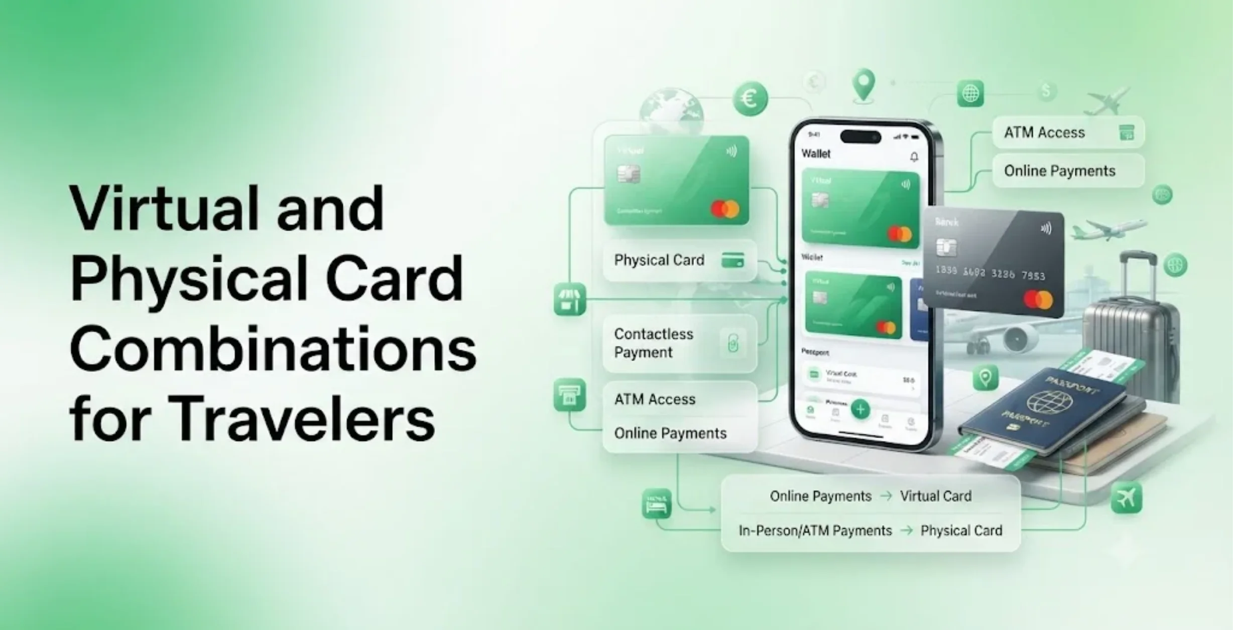 Virtual and Physical Card Combinations for Travelers