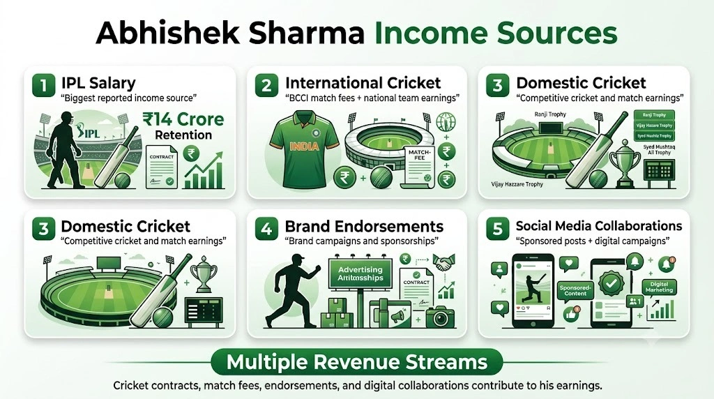 Abhishe‍k Sharma's net worth 