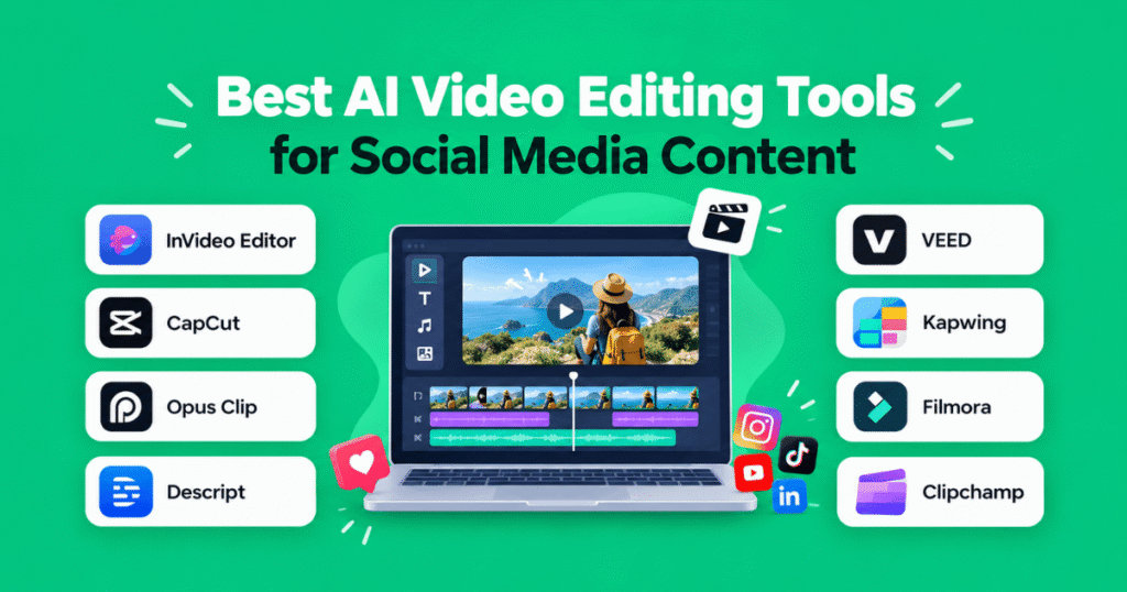 Best AI Video Editing Tools for Social Media Content